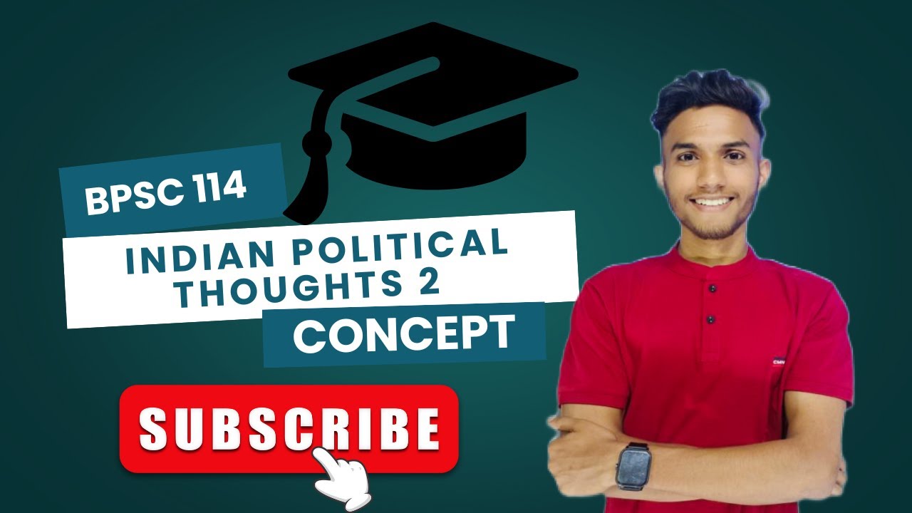 BPSC 114 INDIAN POLITICAL THOUGHTS 2 ENGLISH MEDIUM | POLITICAL SCIENCE HONOUR | Important question