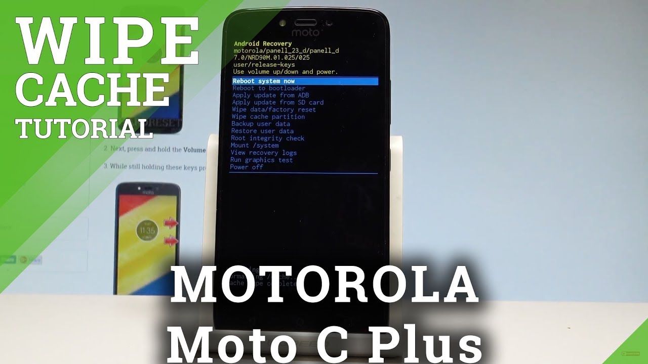 How to Wipe Cache Partition in MOTOROLA Moto C Plus |HardReset.Info