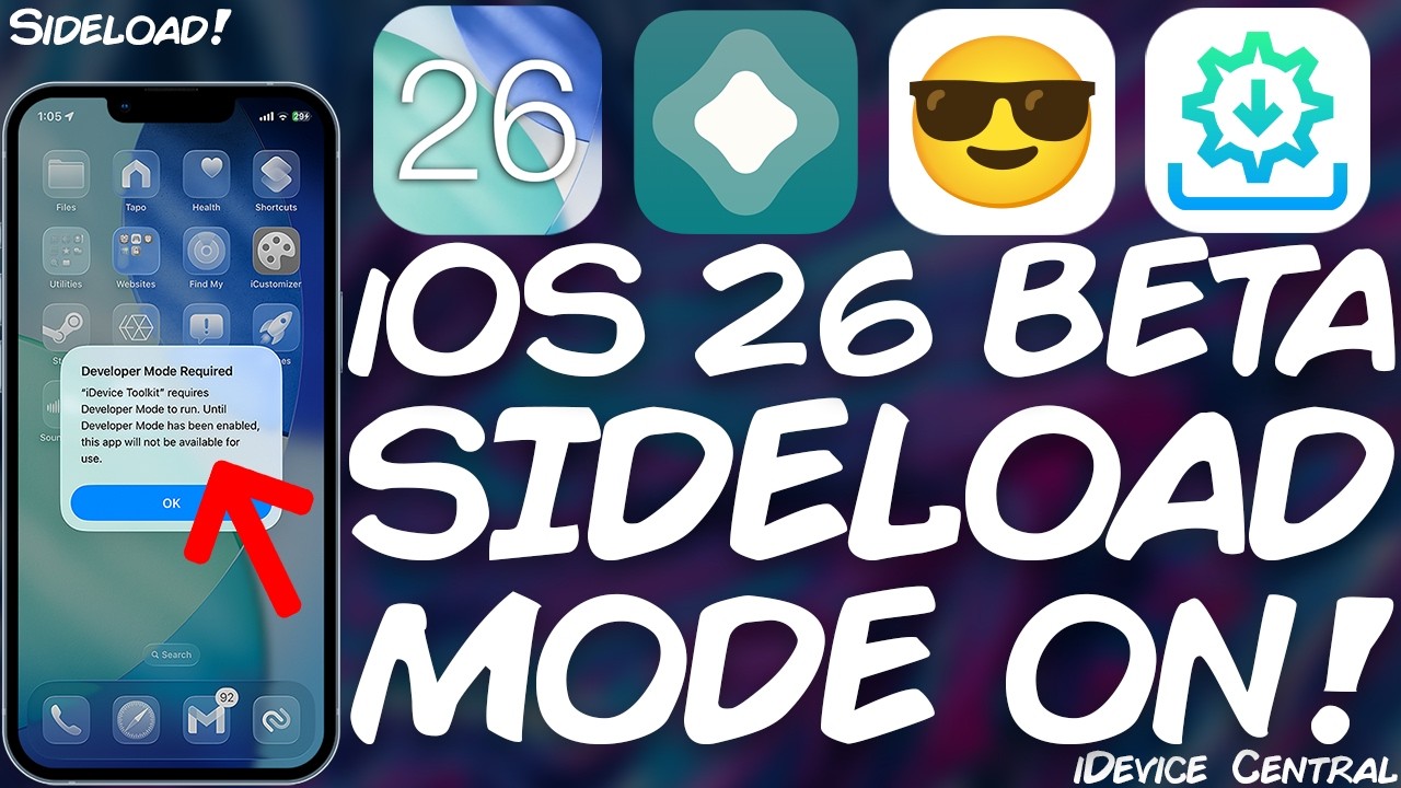Как включить режим разработчика в iOS 26 Beta (включить загрузку сторонних приложений) — Учебное ...