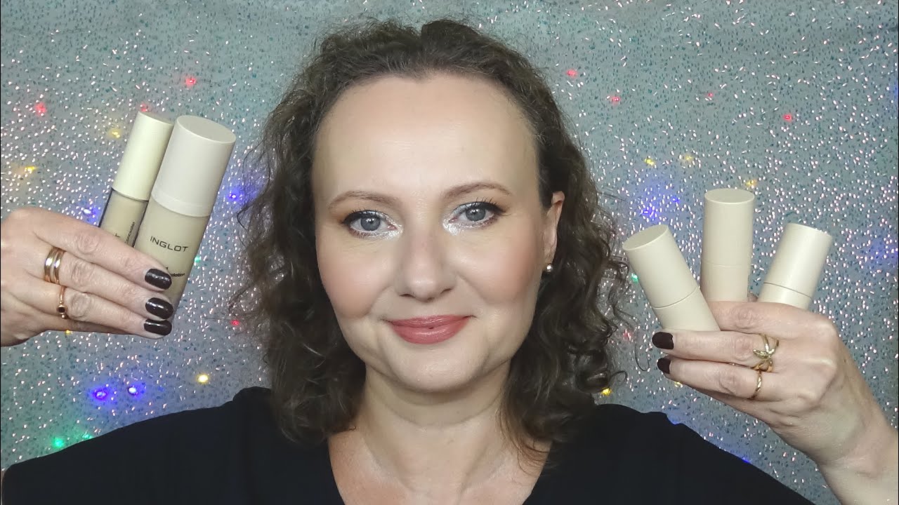INGLOT/ test✿podkład CARE FACE z SPF 50+ i korektor liftingujący✿sztyfty: brązer, róż, rozświetlacz
