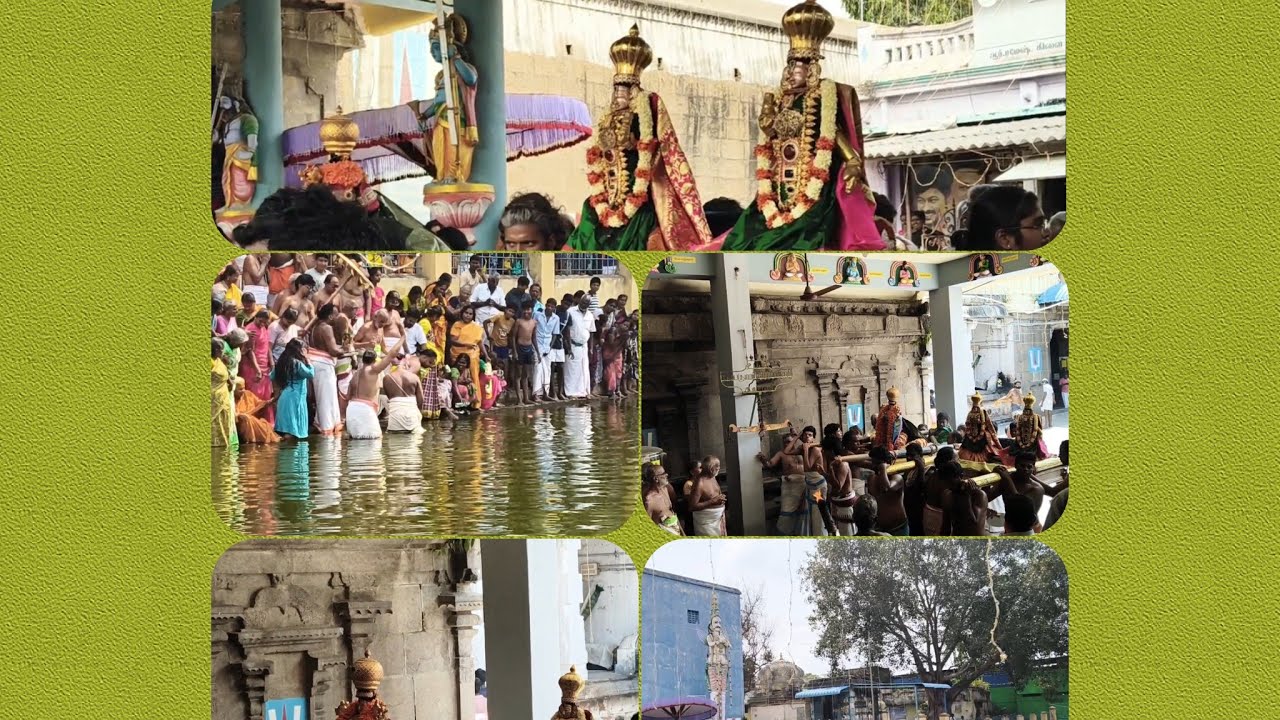 Theerthavari festival in our village Perumal temple 🙏🙏🙇