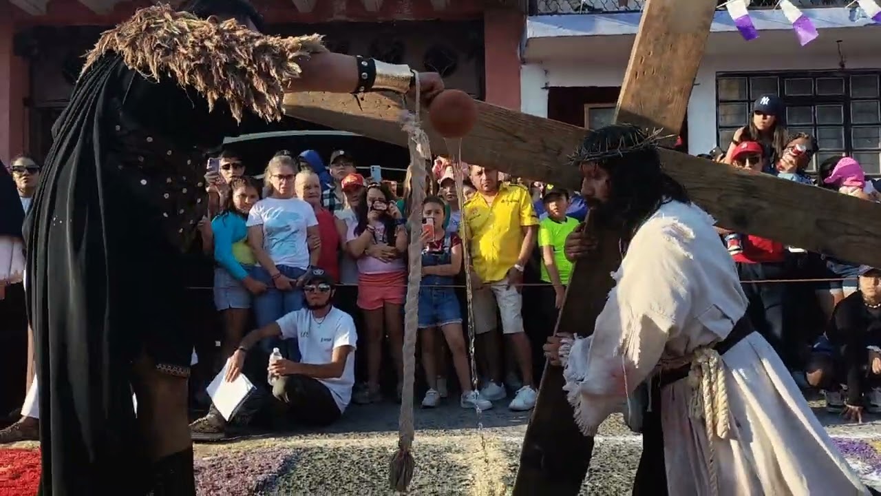 Tercera caída/Viernes Santo/Semana Santa En San Felipe Hueyotlipan 2025