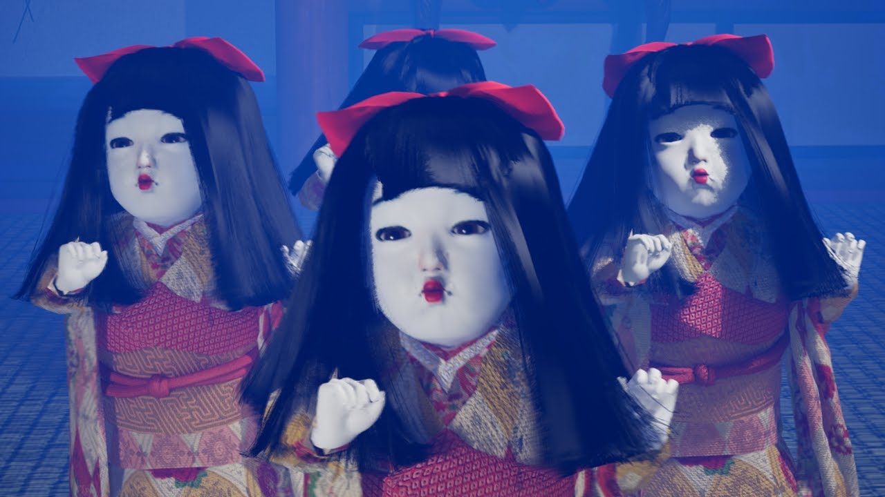 市松人形がオトナブルーを歌って踊ってみた！！