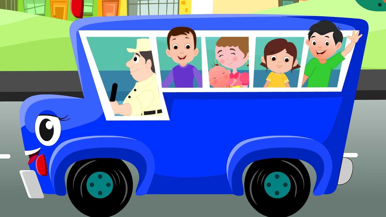 Wheels On The Bus Go Round And Round | Kids Rhymes
