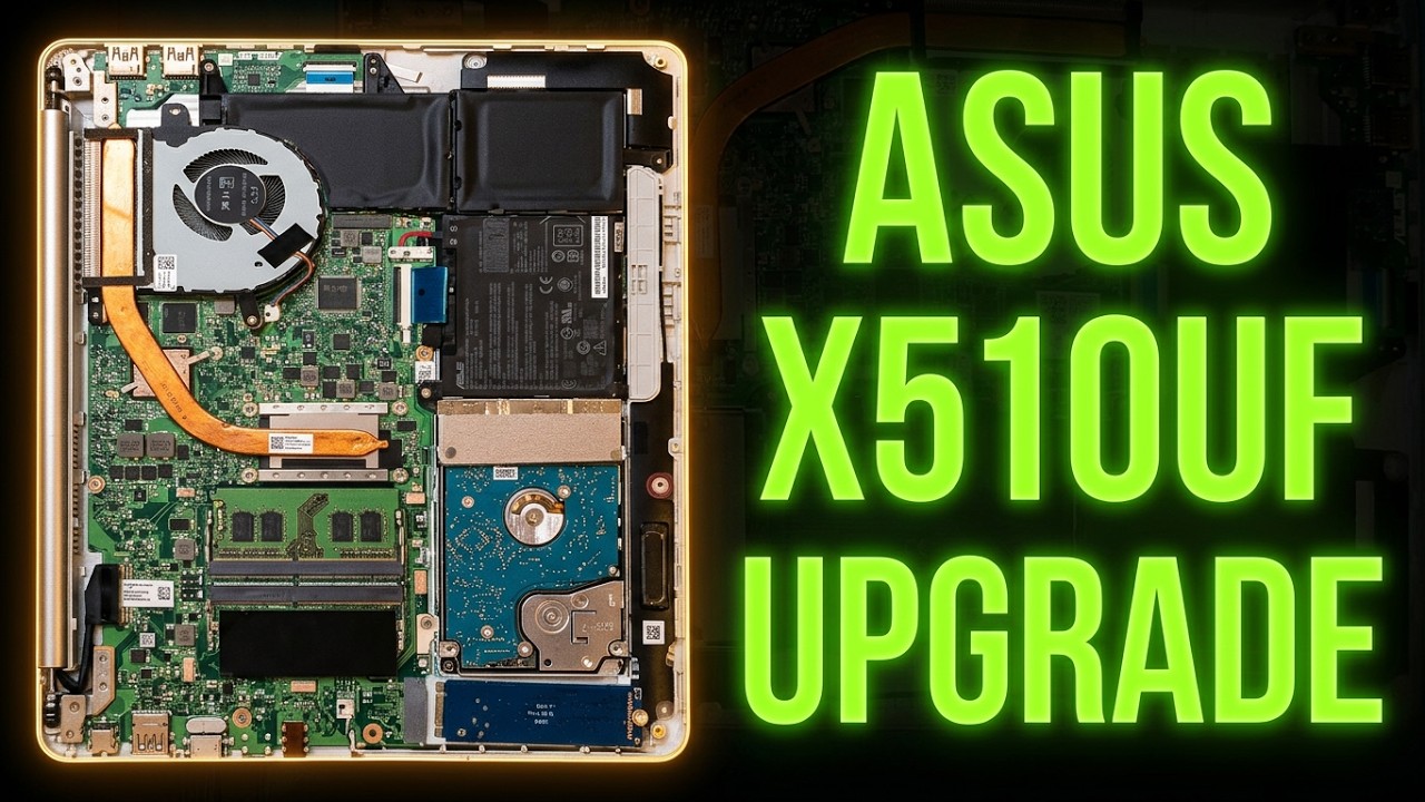 Разборка и установка SSD M.2 SATA в ноутбук ASUS X510UF