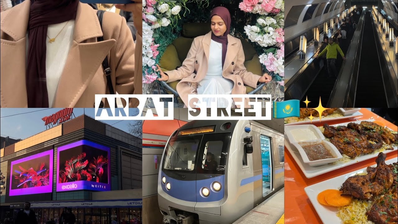 Almaty City Tour🇰🇿| Arbat street| kazakhstan Travel vlog 