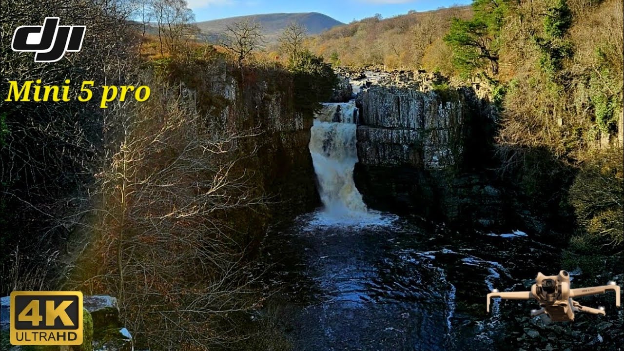 HIGH FORCE WATERFALL BY DRONE 4K