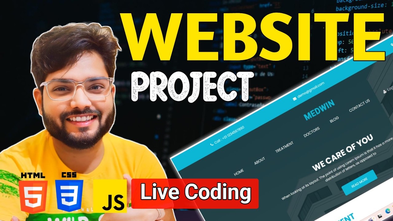Creating a Complete Website  | Live Coding Talk 🔥