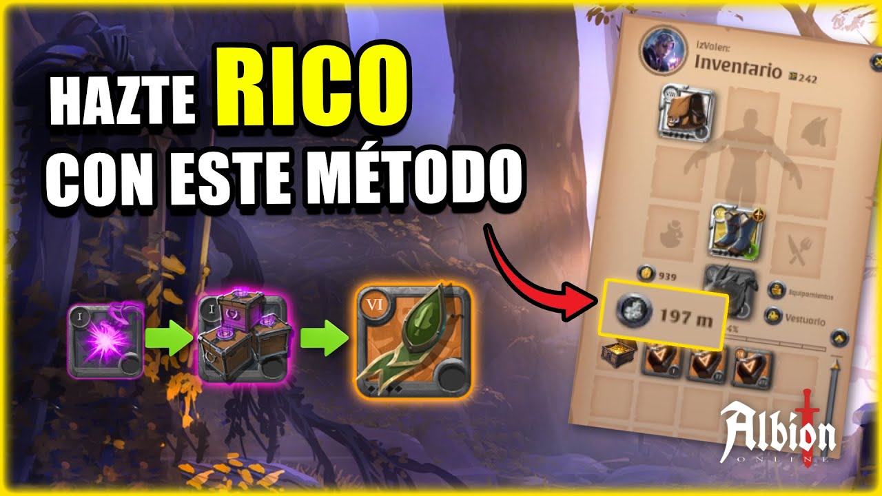 EL SECRETO mejor guardado de los RICOS EN ALBION ONLINE 💵 | EL MERCADO NEGRO DE CAERLEON | izValen