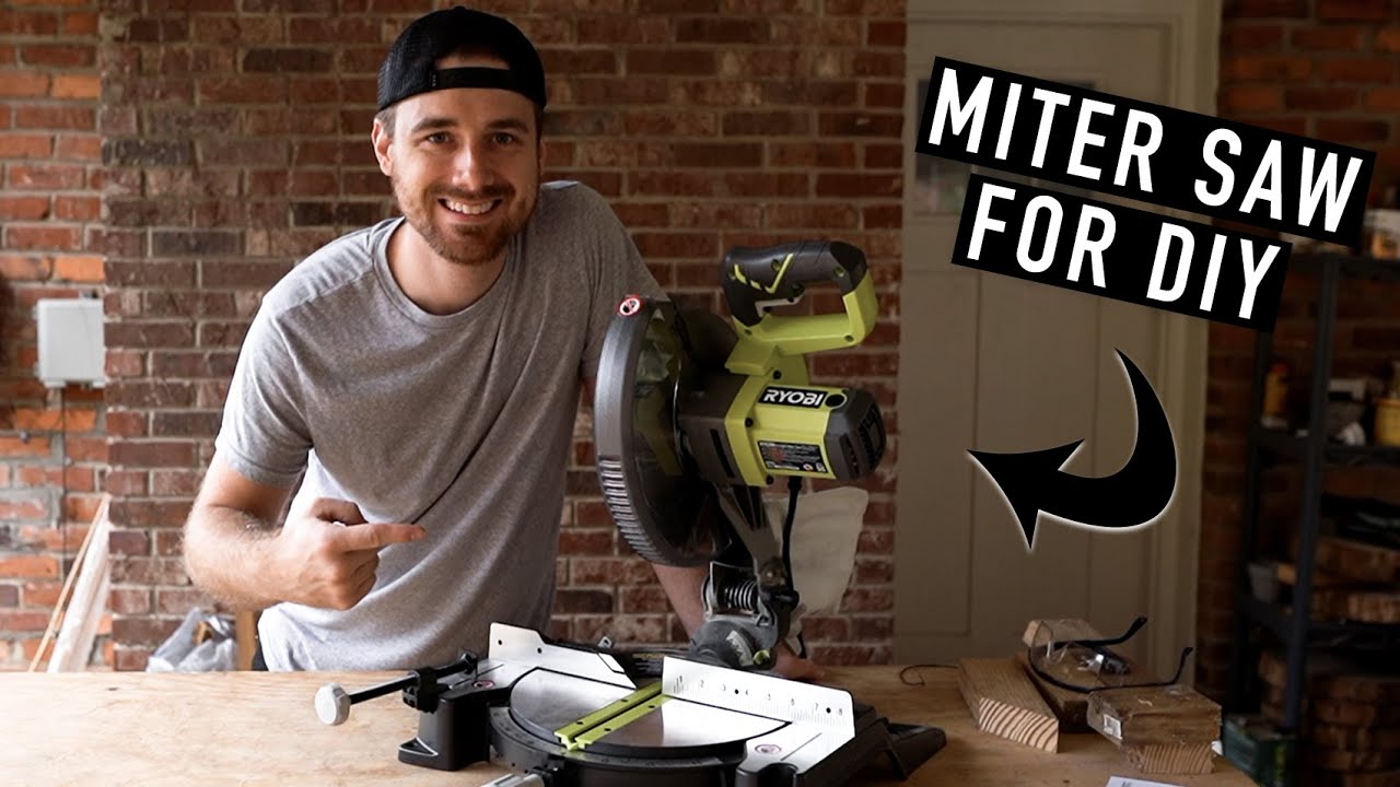 Распаковка и тестирование нашей новой торцовочной пилы Ryobi 10 дюймов — DIY COUPLE