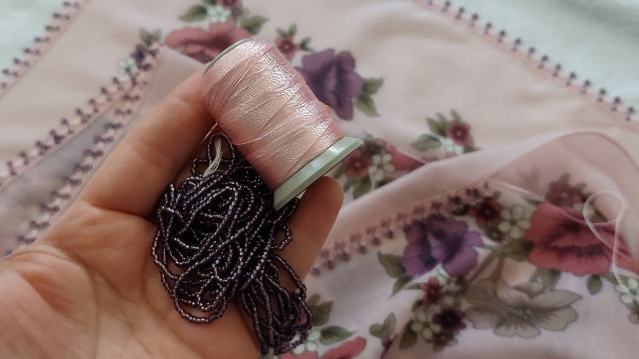 Bayrama yapabileceğiniz ŞEKER GİBİ boncuklu iğne oyası 🍬