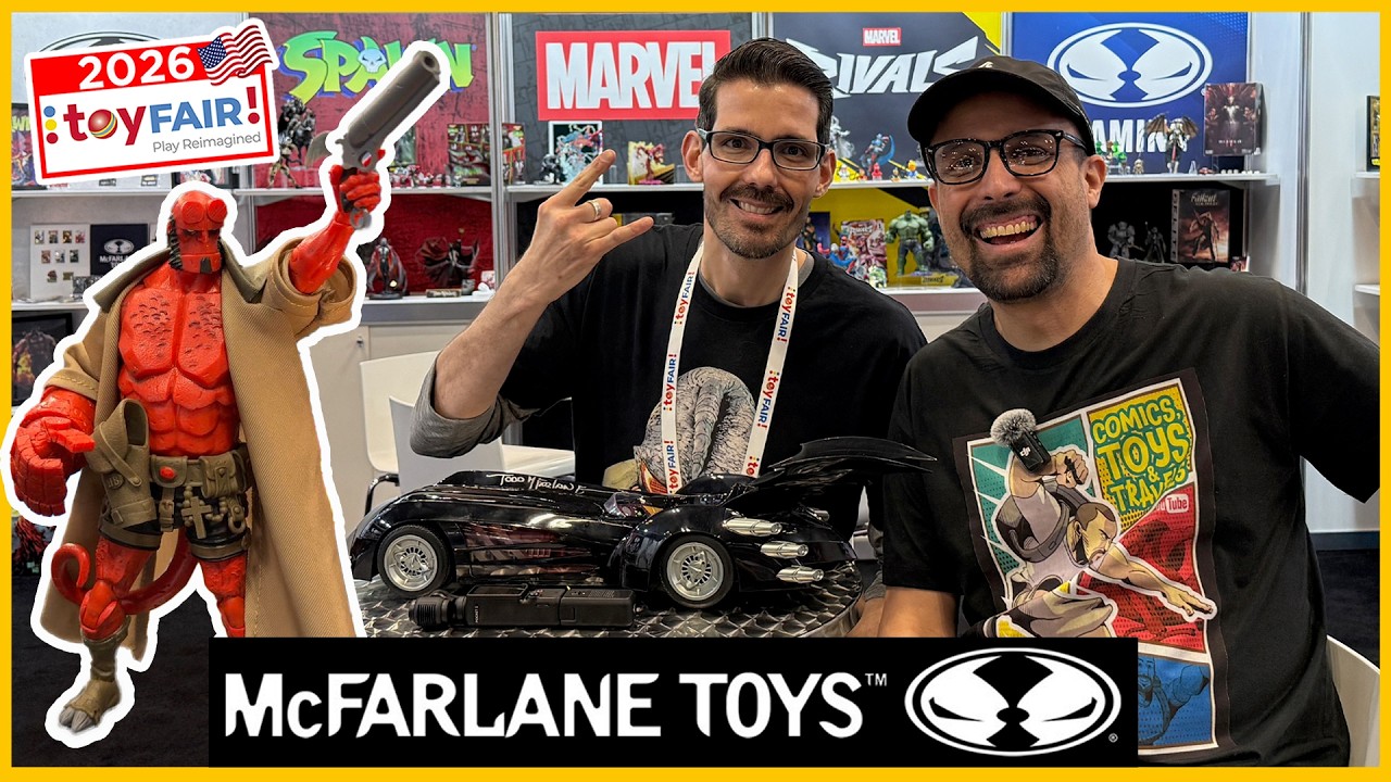 McFarlane Toys NY Toy Fair 2026 | Marvel Rivals, Hellboy, Esportes, DC e muito mais | 4K Booth Tour