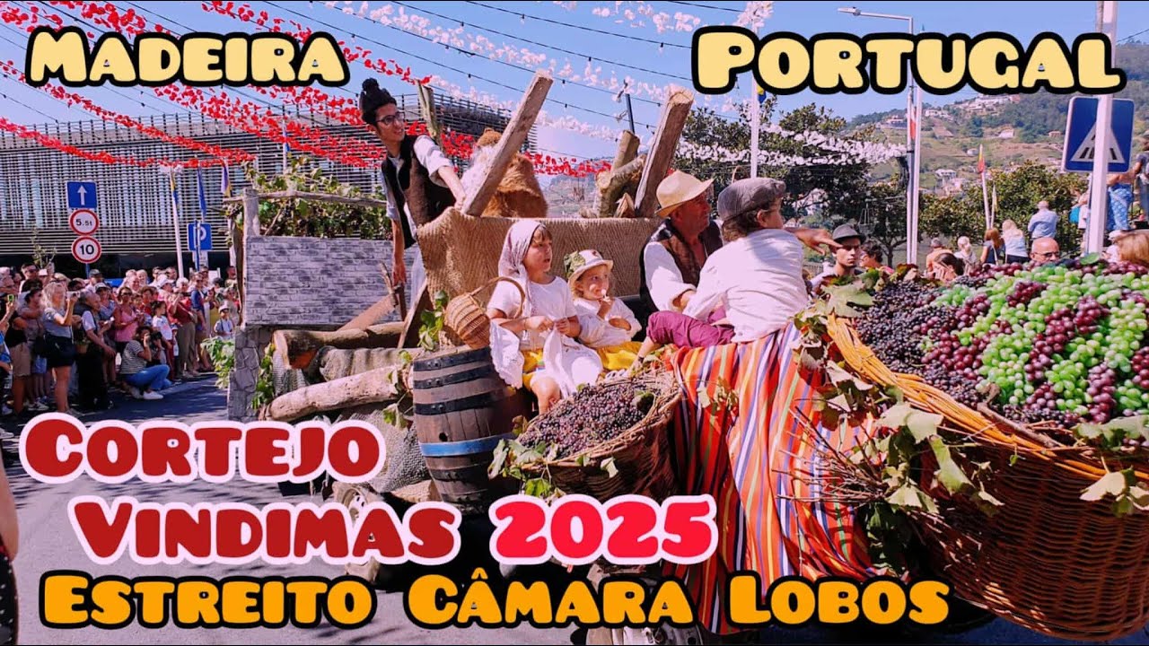 Cortejo Festa das Vindimas 2025 Estreito Câmara Lobos Madeira Island Portugal 