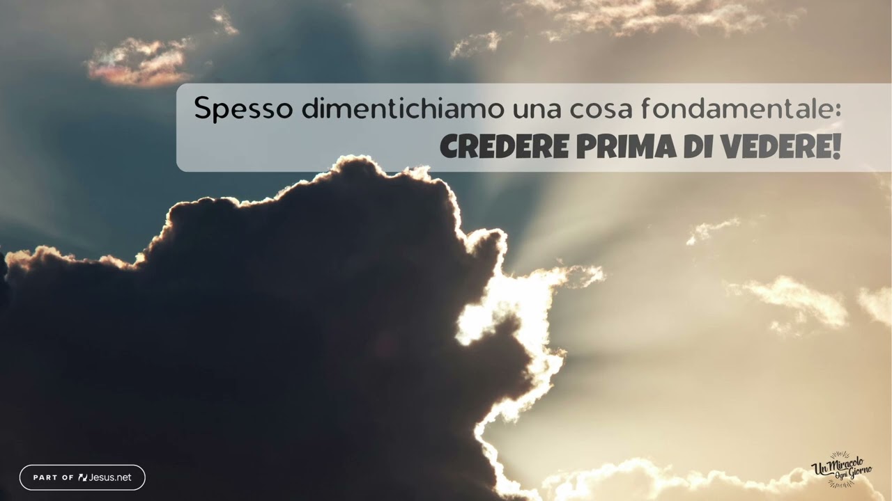 Accetta la sfida di Dio| Un miracolo ogni giorno.