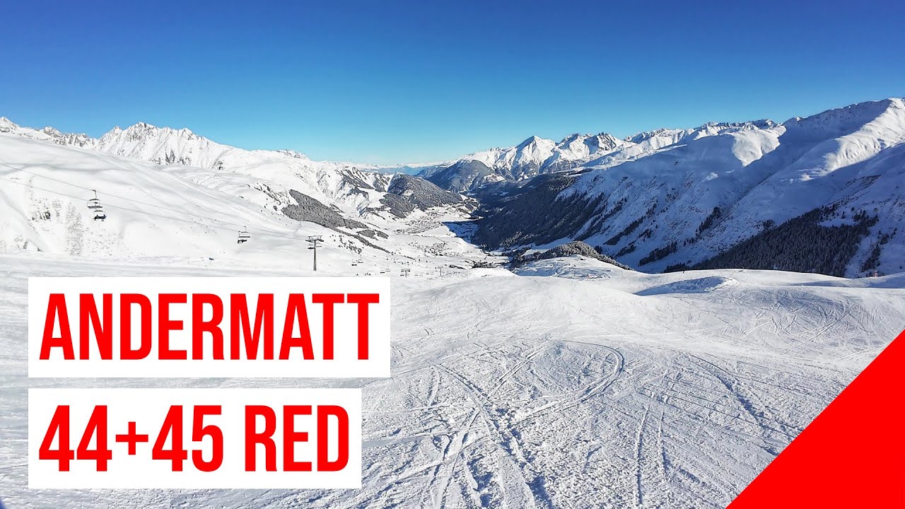 Andermatt, 44+45 🔴 RED - ROT 🇨🇭
