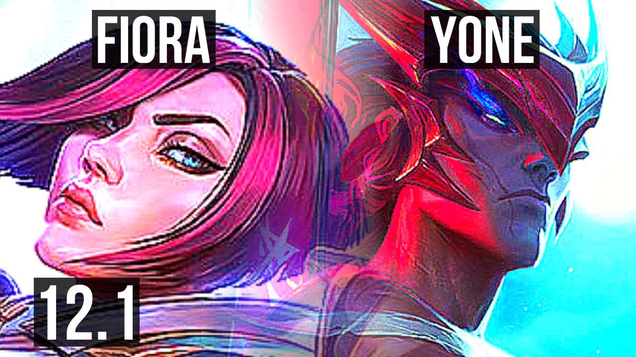 FIORA vs YONE (TOP) | Rank 2 Fiora, 8 solo kills, Legendary | TR Grandmaster | 12.1