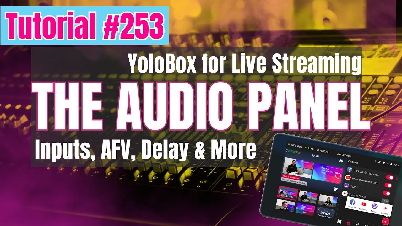 All About the Audio Panel in YoloBox Tutorial YBVM253