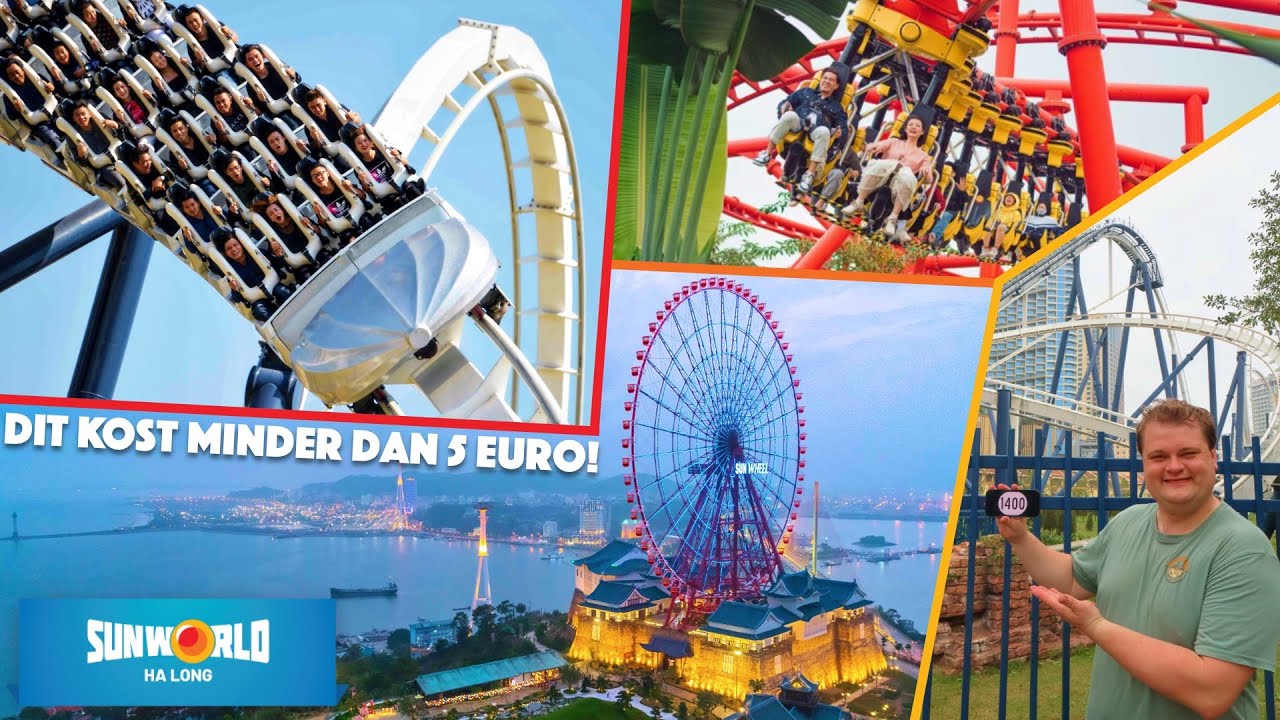 Dit pretpark kost minder dan 5 EURO! - Sunworld Ha Long Bay Dragon park - Vietnam