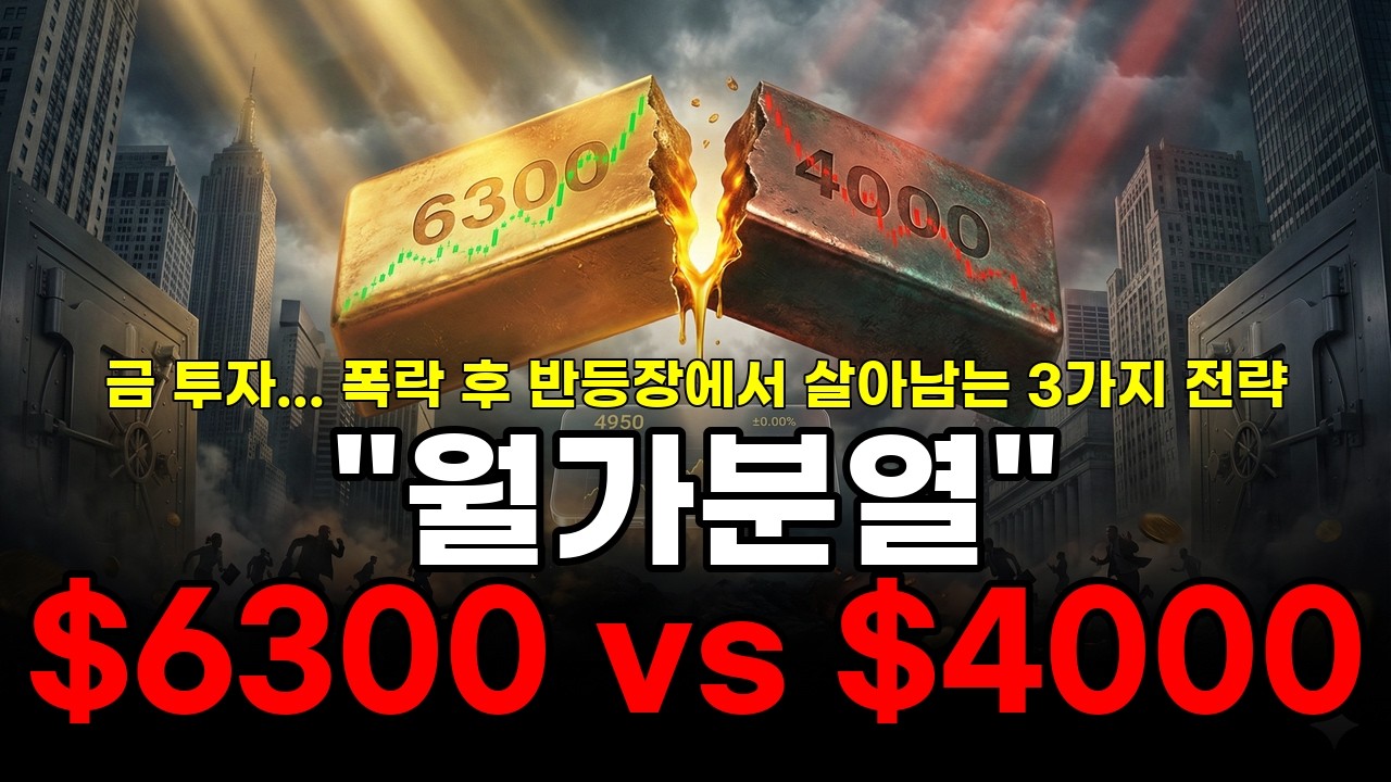 금값 전망 6,300달러 vs 4,000달러…월가가 완전히 쪼개진 이유