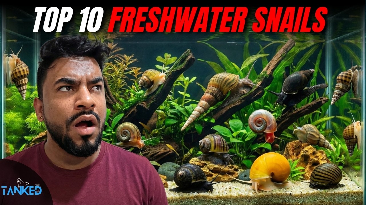 The Ultimate Top 10 Freshwater Snails | TANKED IND | @tanked_ind
