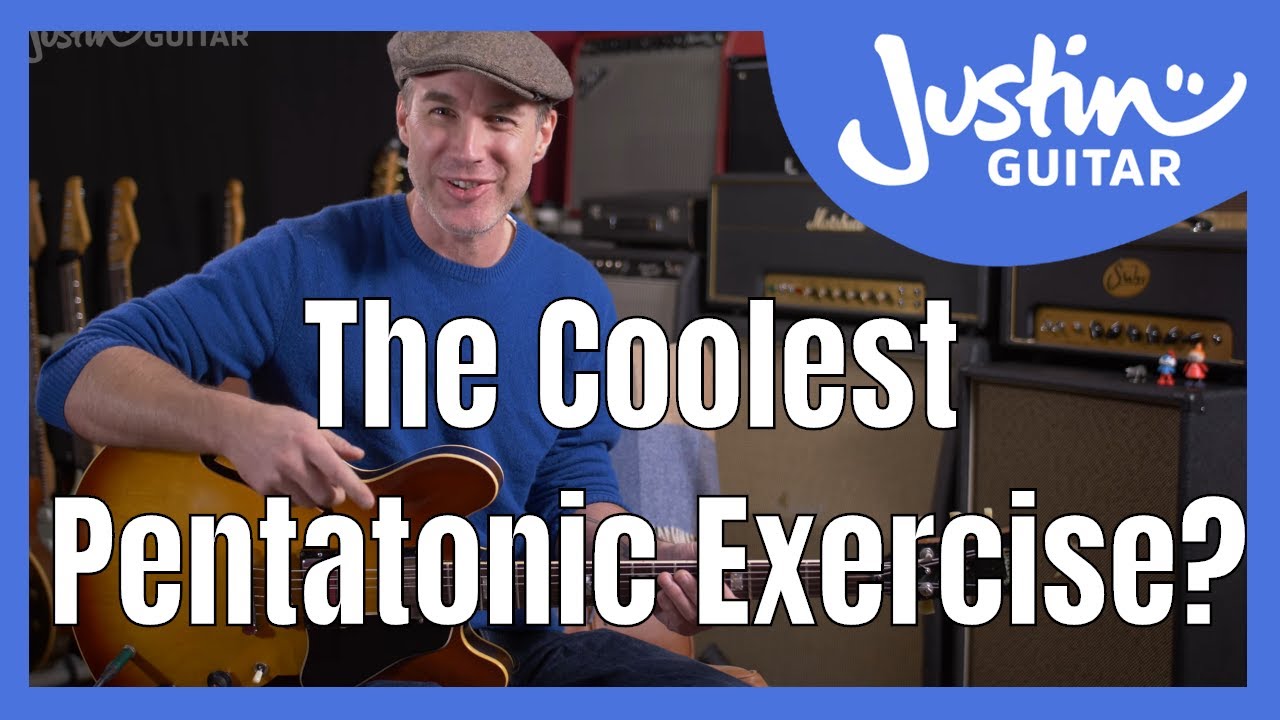 Pentatonic 4ths! Great Exercise To Develop Fretting Hand Technique [4k] Guitar Lesson Tutorial