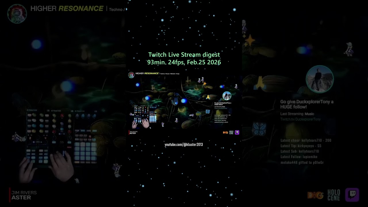 On twitch digest Feb.25-2026 #house #techno  #24fps