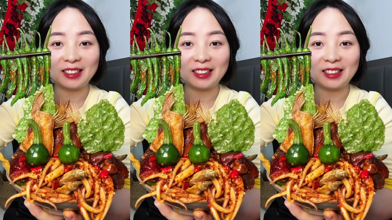 Let’s Eat Show | Satisfying Eating Crispy Fried Squid Really Delicious Home Cooking Food