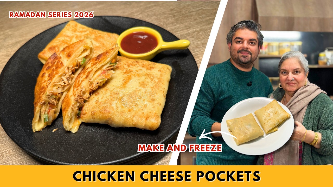 Chicken, Vegetable and Cheese Pockets | Ramadan Series | Make and Freeze | Food With Saad Raja