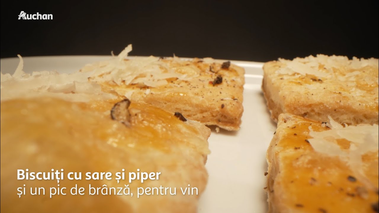 Farfuria lui Exarhu - Biscuiți cu sare și piper și un pic de brânză, pentru vin