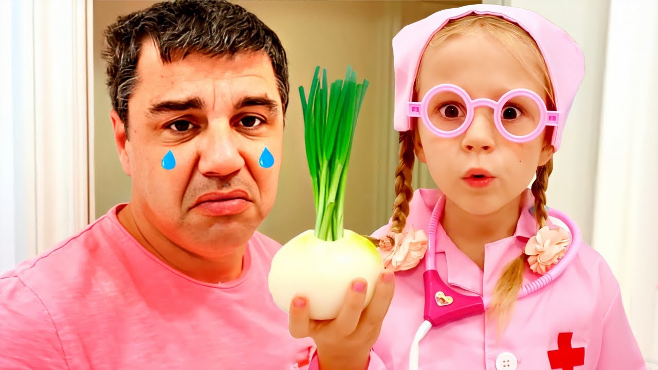Nastya et l'histoire drôle d'un père triste, histoires pour enfants
