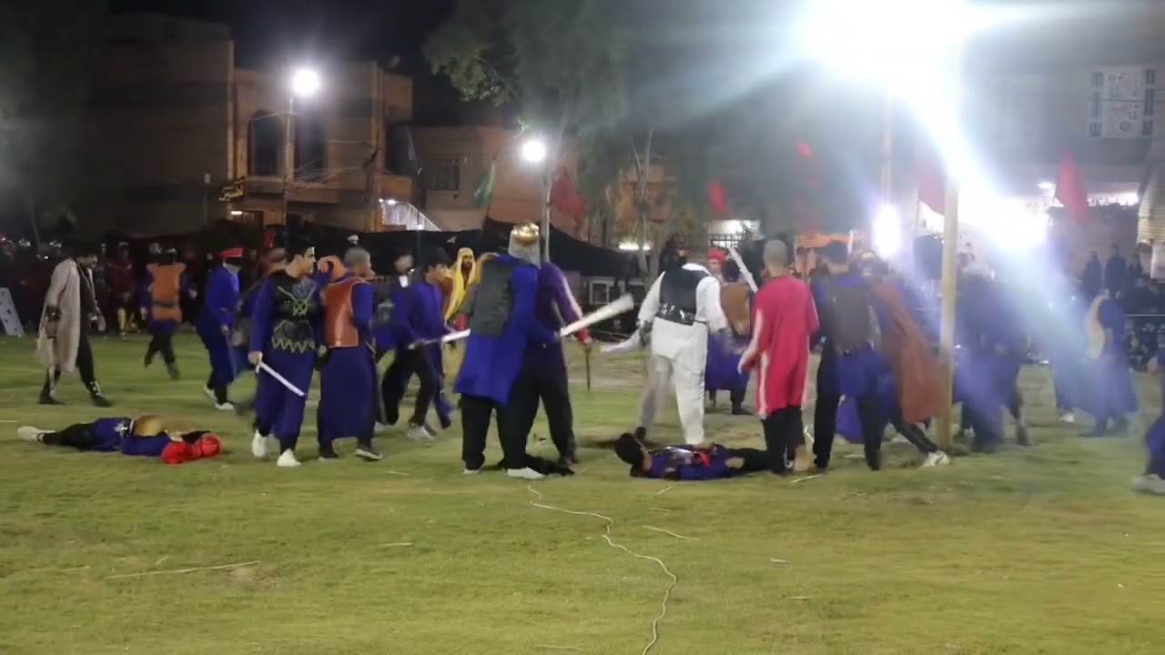 مقتل ألحر ابن يزيد الرياحي وابنه تشابيه موكب أنصار الزهراء ع كوت_حي الزهراء محرم ١٤٤٧