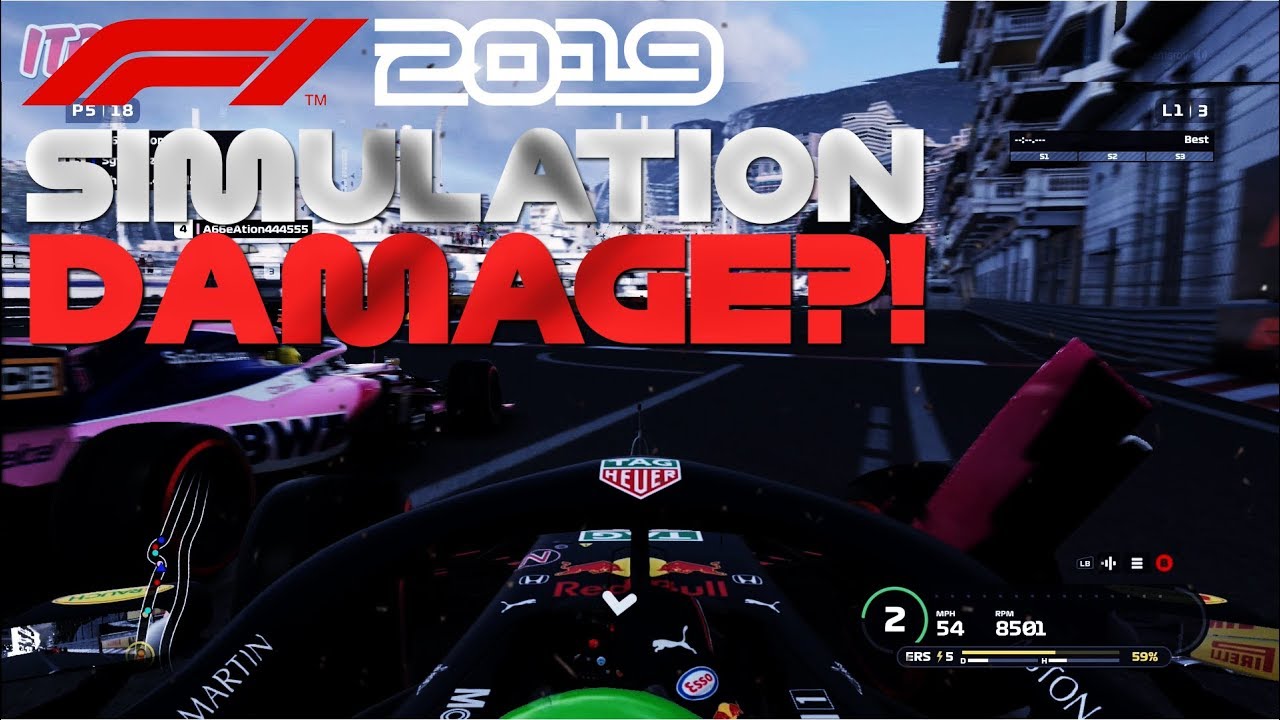 F1 2019 - MONACO SIMULATION DAMAGE