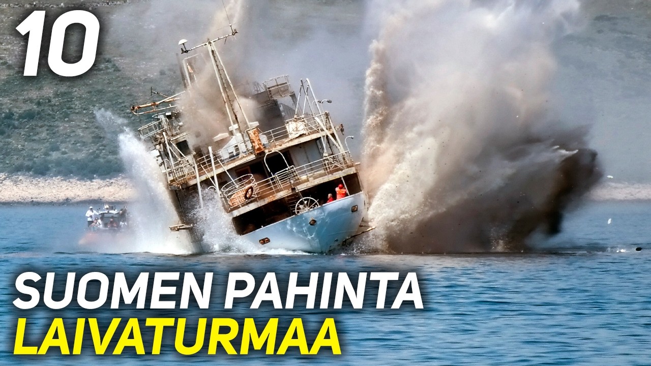 10 SUOMEN PAHINTA LAIVAONNETTOMUUTTA