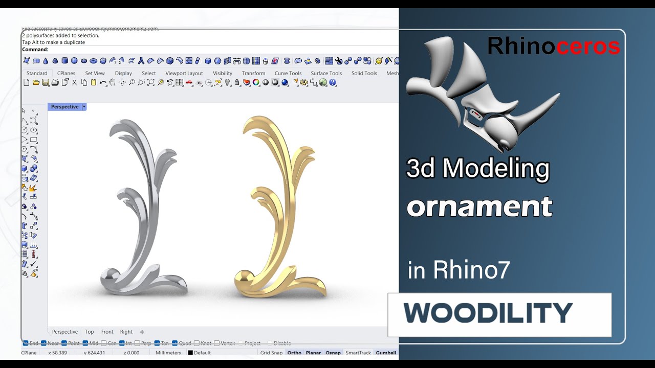 rhino tutorial: ornament 3d modeling
