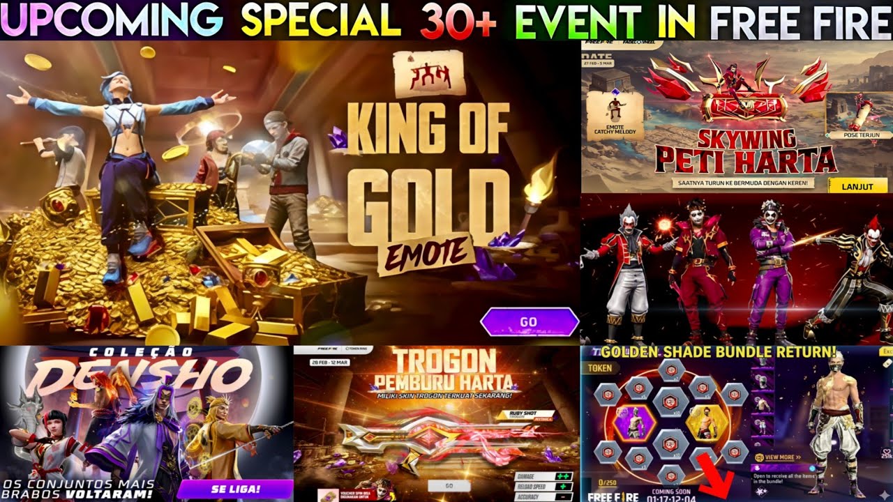 GOLDEN SHADE BUNDLE RETURN CONFIRM DATE 📅 | GOLDEN CLOWN BUNDLE RETURN 💯 | FREE FIRE NEW EVENT 🤯