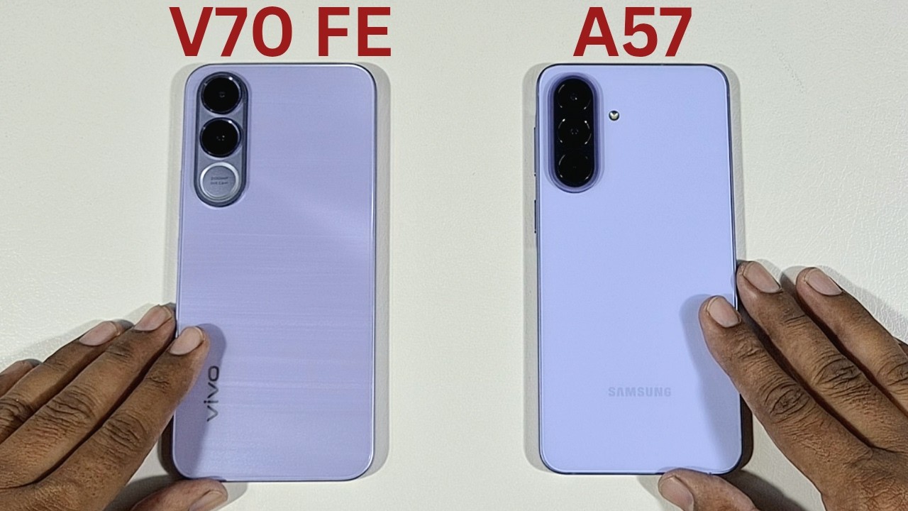Samsung Galaxy A57 vs Vivo V70 FE SpeedTest and Camera Comparison