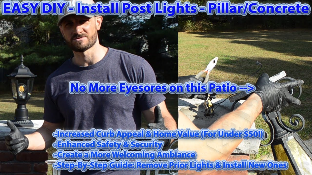 Post Lights Install - *Easily Improve Your Home's Value in 15 Minutes*