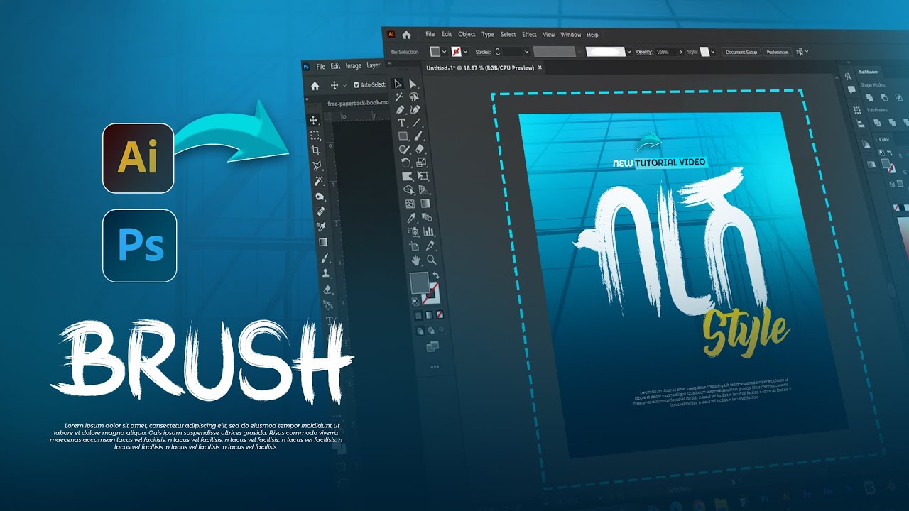 How to create custom Brush typography | የብረሽ ፅሁፍ አፃፃፍ | Abru design