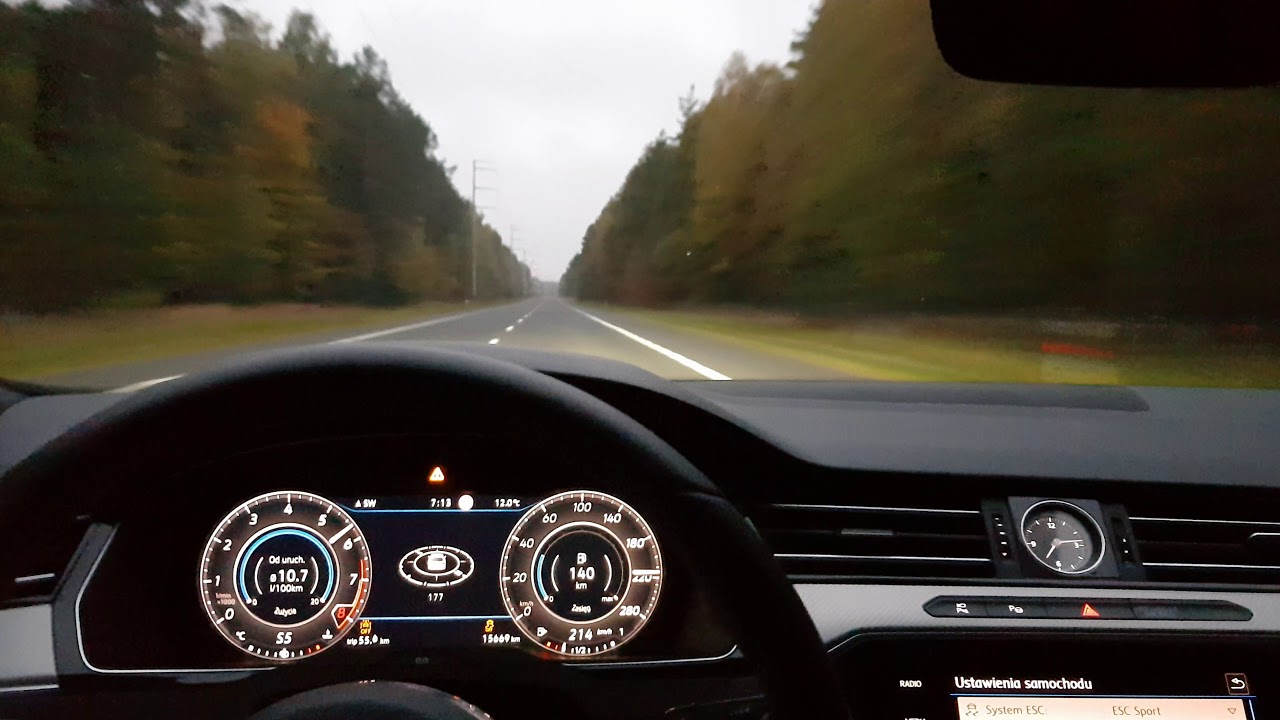 Arteon R-line 2020.  280ps 2019 ACCELERATION  0-240 km/h 38 s !!!!!!launch control system