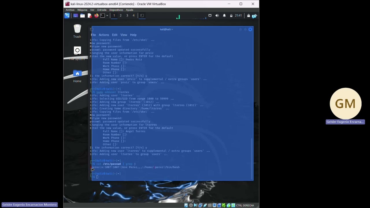 Práctica 6   Gestión de usuarios en Linux