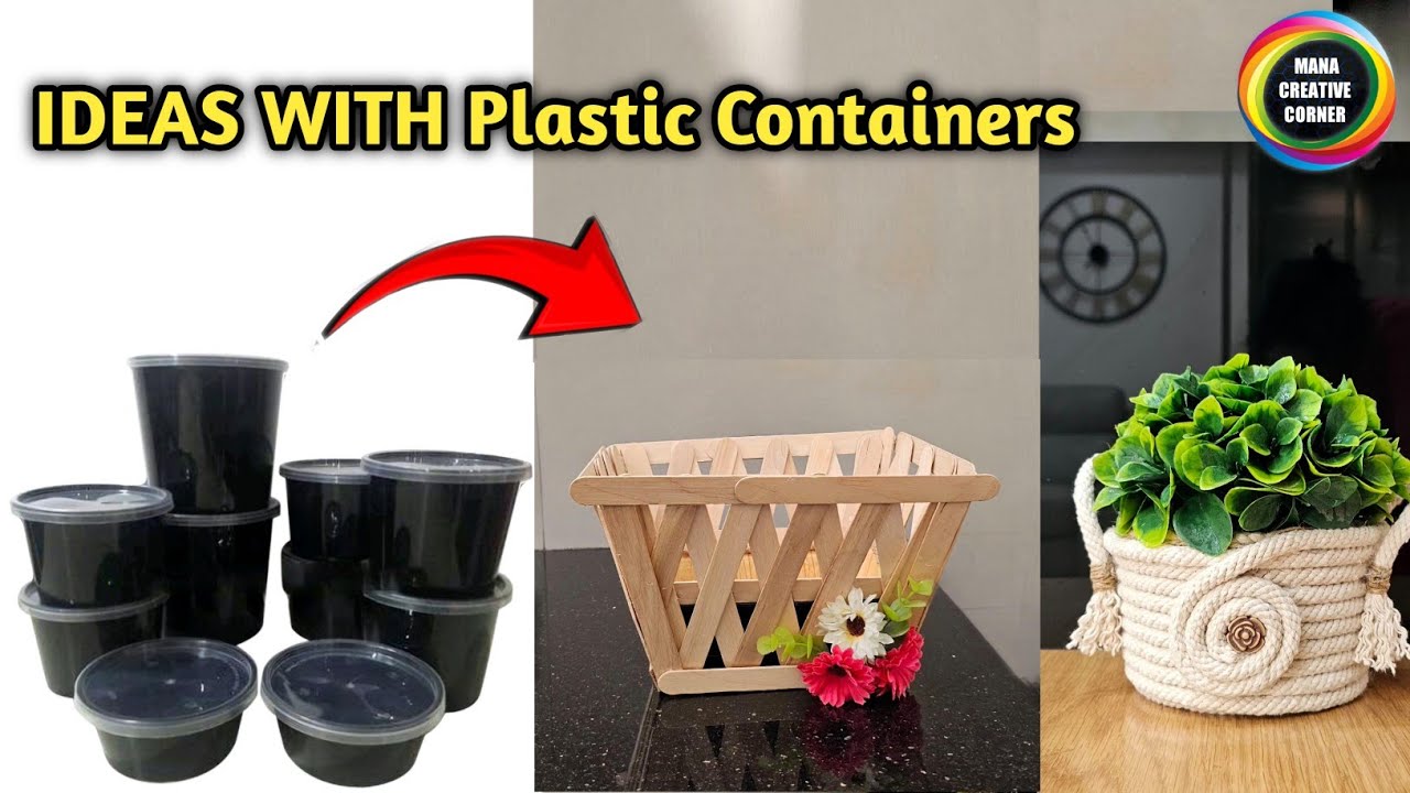 2 Amazing DIY Ideas with Plastic food Containers  | Repurpose Waste Materials at Home 