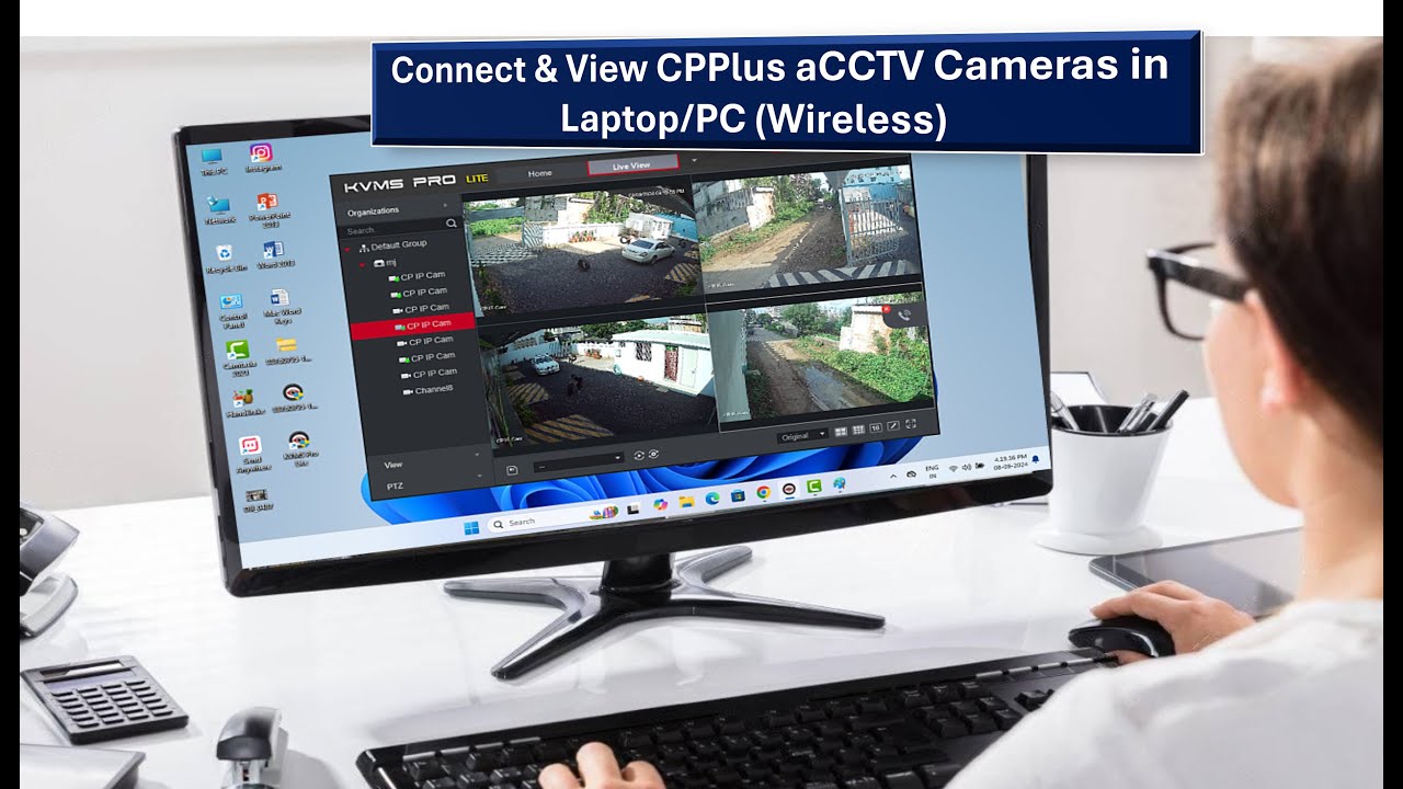 How to Connect & View CPPlus CCTV Cameras in Laptop/PC (Wireless)