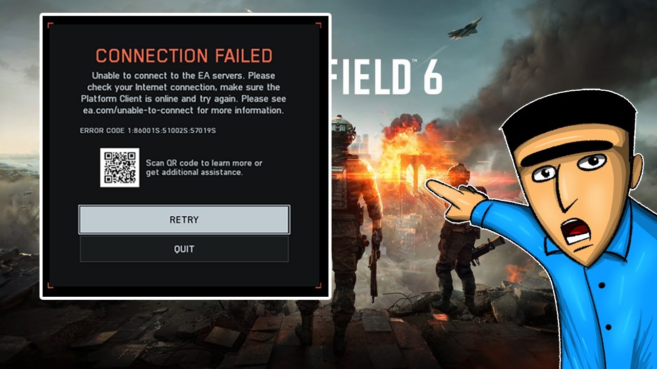 3 روش ارور ورود به بازی  بتلفید » FIX ERROR LOGIN BATTLEFIELD 6