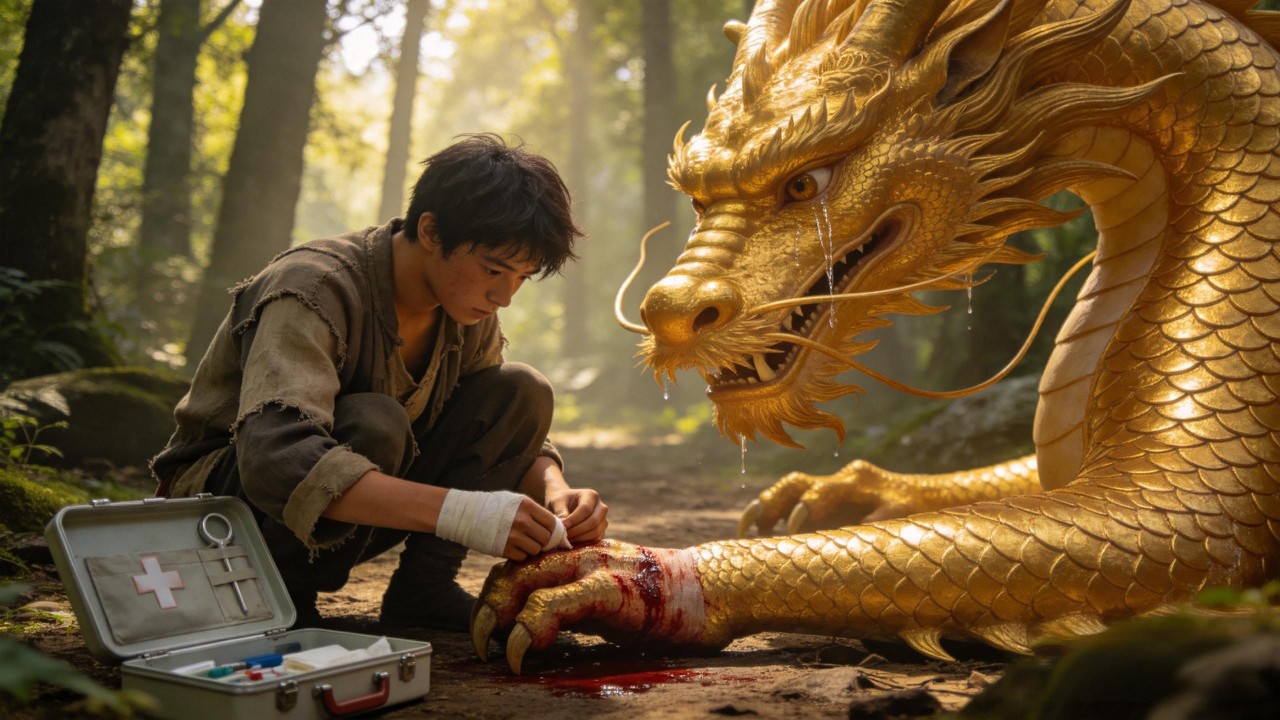 Fired for catching his boss cheating, he finds an injured dragon and gains X-ray vision.