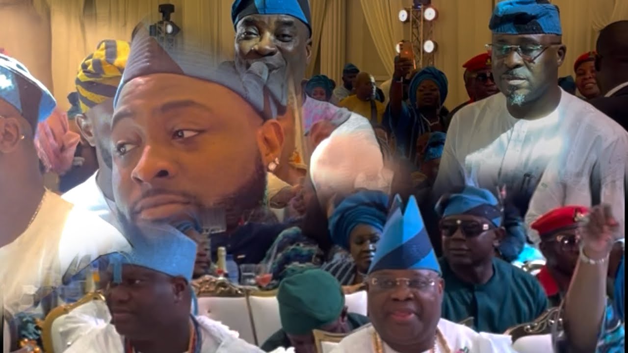 Davido, Ooni of lfe and other dignitaries Storm Governor Adeleke’s son wedding in Lagos #duets 