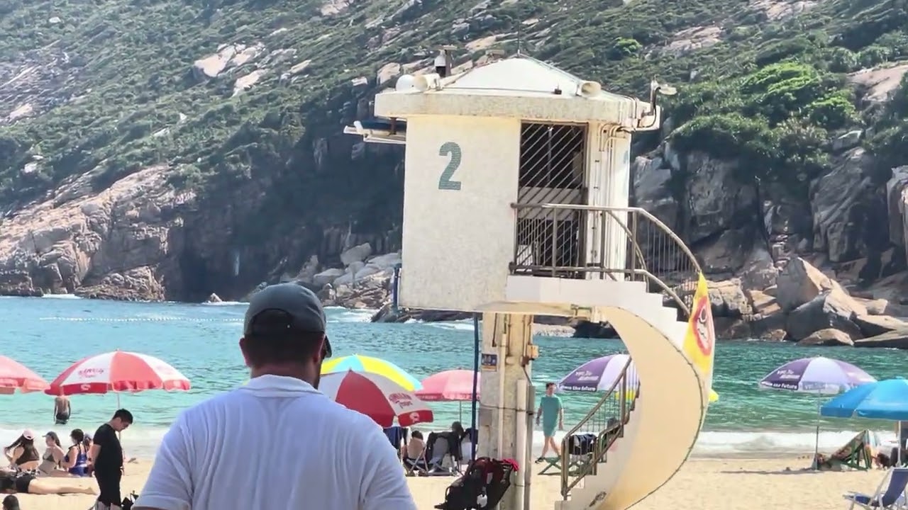 Shek O Beach 🏖️ @Hongkong Island #explore #visit tourist #viralvideo
