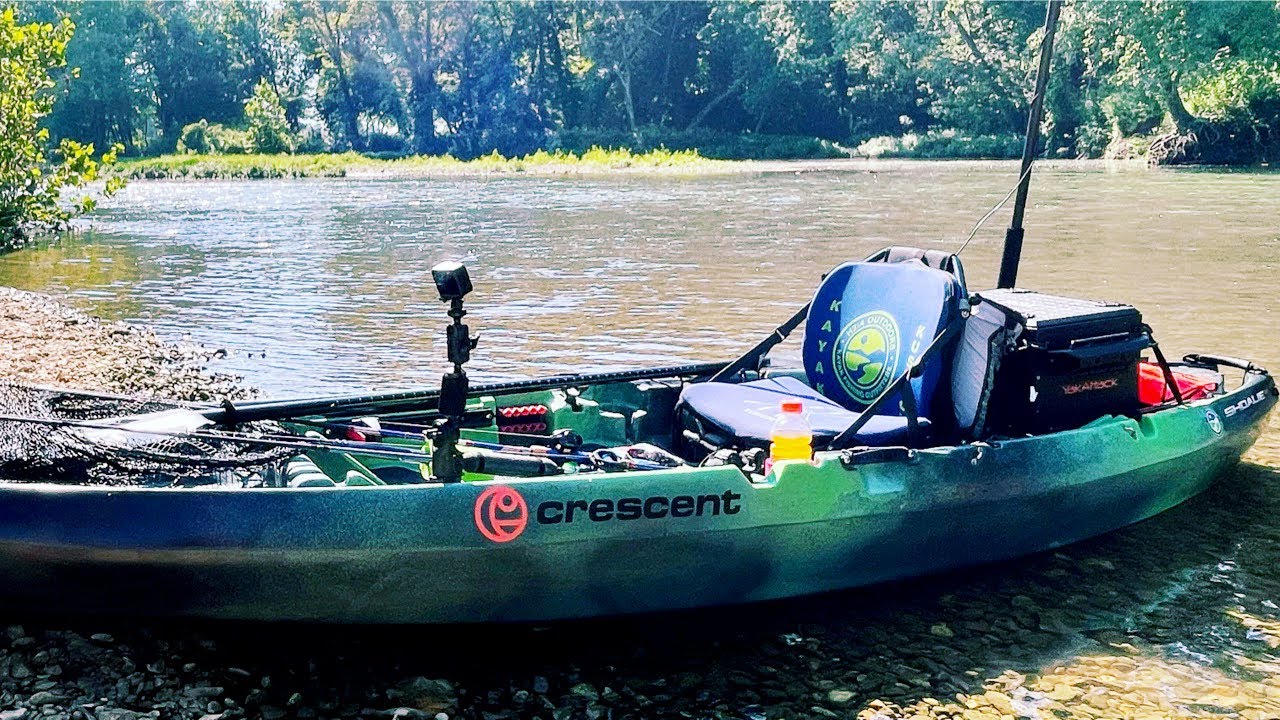 1st RIVER OUTING in the SHOALIE / KAYAK SMALLMOUTH FISHING with my NEPHEWS