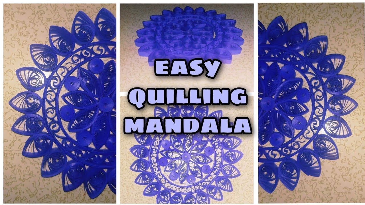 diy easy quilling mandala art for beginners #diy #easy #mandala #quilling #art #diyideas #decor