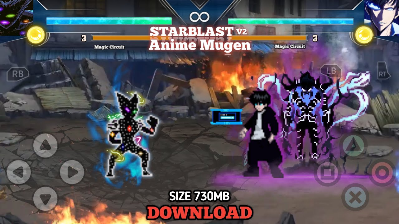 Обновление!! Anime War Starblast V2 Mugen Android Размер 730 МБ Оффлайн 2025