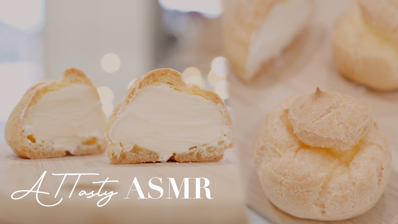 【4K ASMR】Make Perfect Cream Puffs 完美的泡芙   | At Tasty